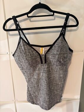 Lole White and Black Swim Top